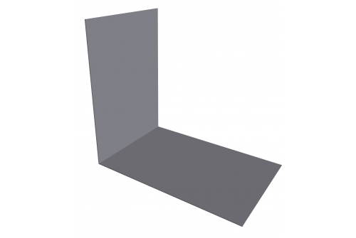 Планка снегозадержания усиливающая 0,45 PE с пленкой RAL 7004 сигнальный серый | Металлобаза Волхонка