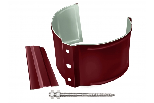 Кронштейн трубы на кирпич Optima 90мм RAL 3005 красное вино | Металлобаза Волхонка