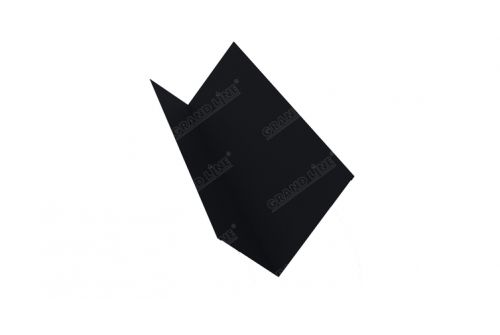 Планка примыкания 150х250 0,45 PE с пленкой RAL 9005 черный | Металлобаза Волхонка