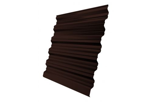 Профнастил HC35 0,5 GreenCoat Pural BT, matt RR 887 шоколадно-коричневый (RAL 8017 шоколад) | Металлобаза Волхонка