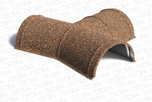 Y-эл. полукруг. конька конечный AeroDek Tradition /Firenze тик | Металлобаза Волхонка