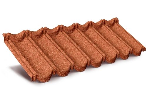 Лист AeroDek Tradition терракота | Металлобаза Волхонка