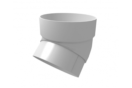 Колено трубы 45 град. ПВХ Grand Line белое (RAL 9003) | Металлобаза Волхонка