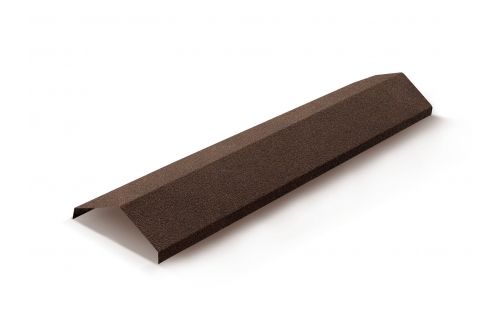 Конек ребровой, ширина 230мм Mtile коричневый | Металлобаза Волхонка