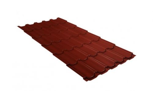 Металлочерепица квинта плюс 0,45 RAL 3009 оксидно-красный | Металлобаза Волхонка