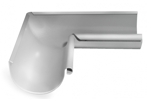 Угол желоба внутренний Grand Line 90 гр 150 мм RAL 9003 сигнальный белый | Металлобаза Волхонка