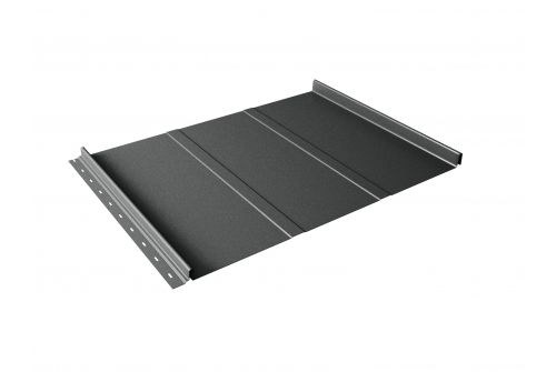 Кликфальц Line 0,5 Satin с пленкой на замках RAL 7016 антрацитово-серый | Металлобаза Волхонка