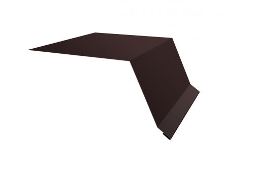 Планка капельник100х55 0,45 PE с пленкой RAL 8017 шоколад | Металлобаза Волхонка