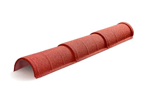 Конек полукруглый тройной AeroDek Tradition /Firenze античный красный | Металлобаза Волхонка