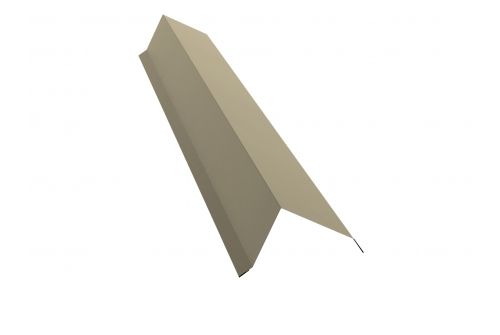 Планка торцевая 80х100 0,5 Satin с пленкой RAL 1015 светлая слоновая кость | Металлобаза Волхонка