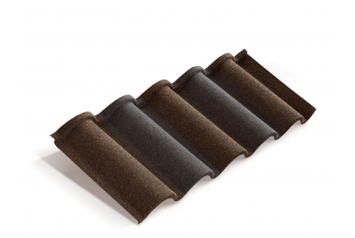 Лист Metrotile Romana кофейно-серый | Металлобаза Волхонка