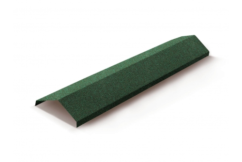 Конек ребровой, ширина 230мм Mtile зеленый | Металлобаза Волхонка