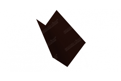 Планка примыкания 150х250 0,4 PE с пленкой RR 32 темно-коричневый | Металлобаза Волхонка