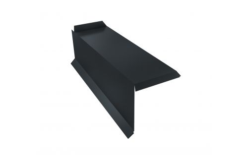 Планка торцевая сегментная 30мм Левая 0,5 Rooftop Matte RAL 7016 антрацитово-серый | Металлобаза Волхонка