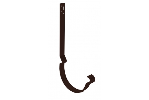 Крюк длинный полоса Grand Line 150 мм RAL 8017 шоколад | Металлобаза Волхонка