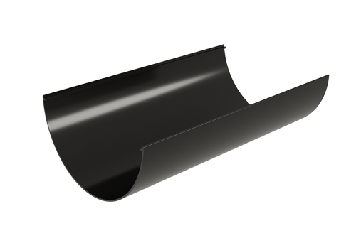 Желоб Классика 120 ПВХ GL 3м черный (RAL 9005) | Металлобаза Волхонка
