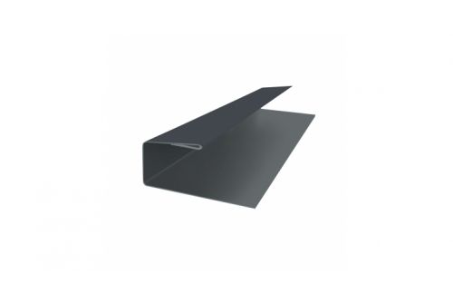 J-Профиль 12мм 0,45 Drap RAL 7024 мокрый асфальт | Металлобаза Волхонка