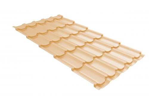 Металлочерепица квинта плюс 0,45 RAL 1014 слоновая кость | Металлобаза Волхонка