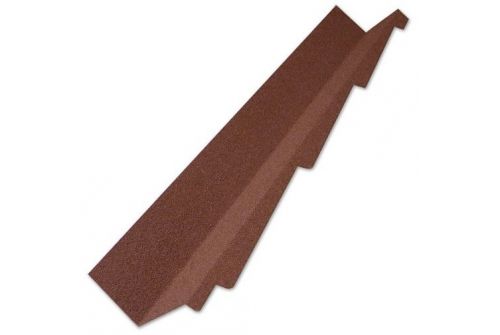 Планка примыкания левая Lux_Cl/Rom мокко | Металлобаза Волхонка