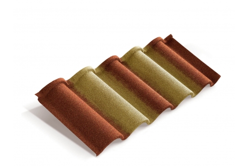 Лист Metrotile Romana терракотово-желтый | Металлобаза Волхонка