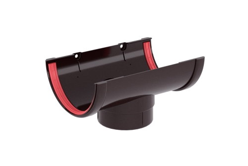 Воронка Классика 120 ПВХ Grand Line коричневая (RR 32) | Металлобаза Волхонка