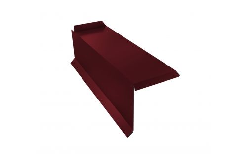 Планка торцевая сегментная 30мм Левая 0,45 Drap RAL 3005 красное вино | Металлобаза Волхонка