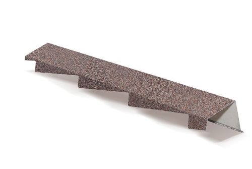 Планка фронтонная правая AeroDek Robust cерый валун | Металлобаза Волхонка