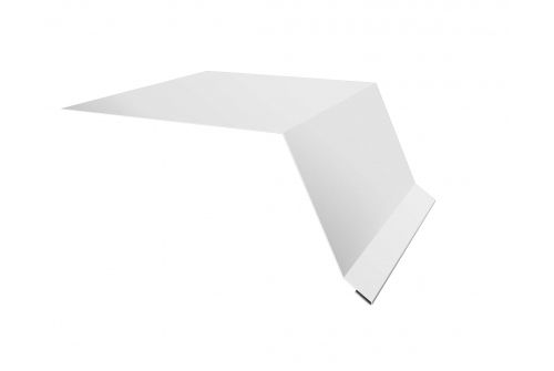 Планка капельник100х55 0,4 PE с пленкой RAL 9003 сигнальный белый | Металлобаза Волхонка