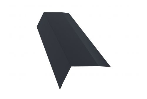 Планка карнизная 100х65 0,5 Satin с пленкой RAL 7024 мокрый асфальт | Металлобаза Волхонка