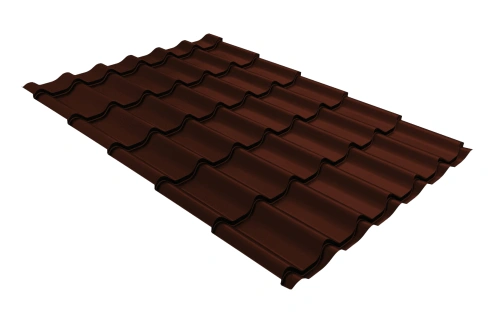 Металлочерепица классик 0,4 RAL 8017 шоколад | Металлобаза Волхонка