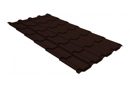 Металлочерепица камея 0,5 GreenCoat Pural BT шоколадно-коричневый (RAL 8017 шоколад) | Металлобаза Волхонка
