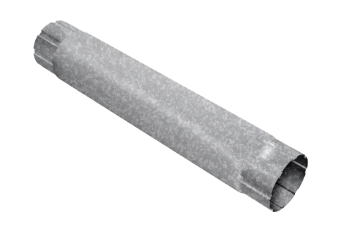 Труба круглая соединительная Optima 100мм 1м Zn | Металлобаза Волхонка