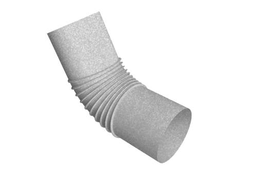 Колено стока трубы Vortex Project 146мм Zn | Металлобаза Волхонка