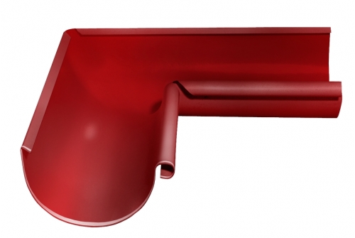Угол желоба внутренний 90 гр 125 мм RAL 3011 коричнево-красный | Металлобаза Волхонка