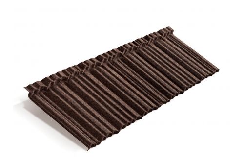 Лист Metrotile MetroShake 2 кофе | Металлобаза Волхонка