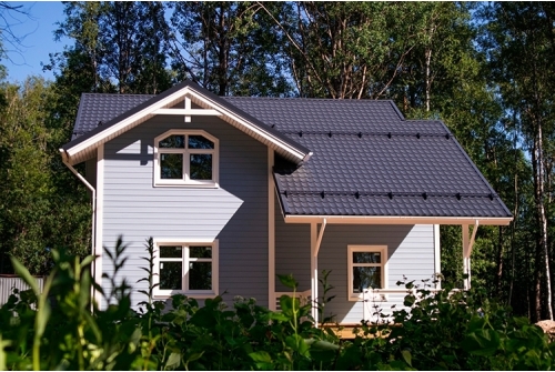 Металлочерепица классик 0,5 GreenCoat Pural BT, светло-серый (RAL 7040 серое окно) | Металлобаза Волхонка