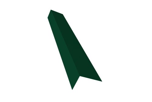 Планка на коньковый аэратор 30х20 Фартук S8 0,5 Satin с пленкой RAL 6005 зеленый мох | Металлобаза Волхонка