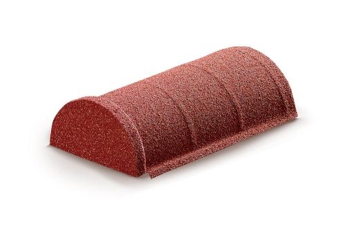 Конек полукруглый конечный AeroDek Tradition /Firenze терракота | Металлобаза Волхонка