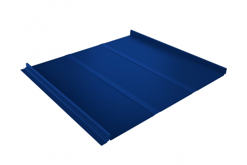 Кликфальц Line 0,5 Satin с пленкой на замках RAL 5005 сигнальный синий | Металлобаза Волхонка