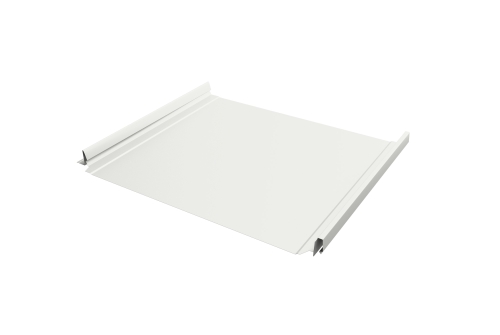 Кликфальц Pro 0,45 Drap с пленкой на замках RAL 9003 сигнальный белый | Металлобаза Волхонка