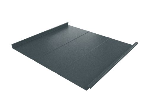 Фальц двойной стоячий Line Grand Line 0,5 Velur с пленкой на замках RAL 7016 антрацитово-серый | Металлобаза Волхонка