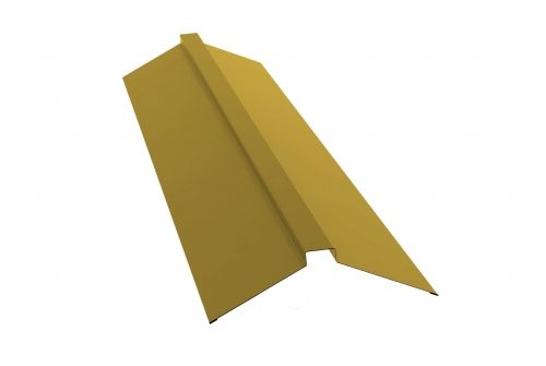 Планка конька плоского 115х30х115 0,45 PE с пленкой RAL 1018 цинково-желтый | Металлобаза Волхонка