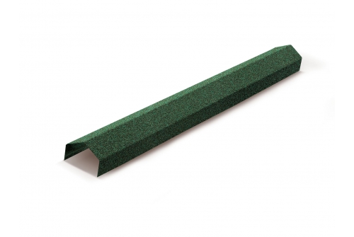 Конек ребровой, ширина 130мм Mtile зеленый | Металлобаза Волхонка