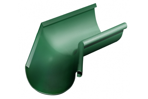Угол желоба внутренний Grand Line 135 гр 125 мм RAL 6005 зеленый мох | Металлобаза Волхонка