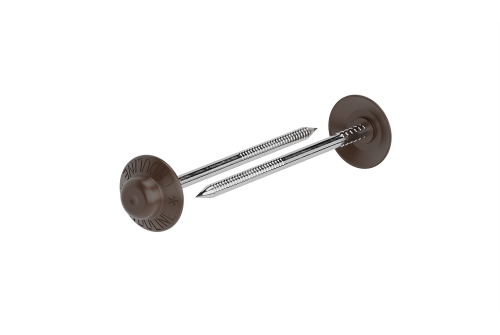 Гвозди с литой шляпкой Ондулин 70 мм коричневые | Металлобаза Волхонка