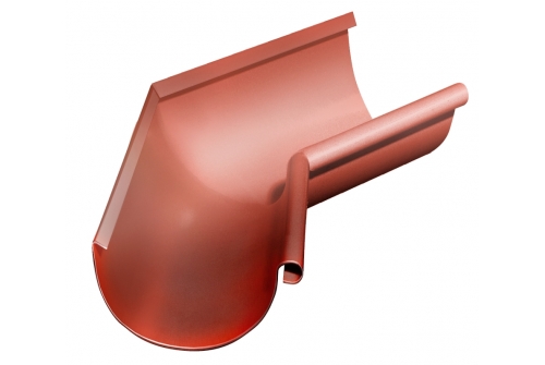 Угол желоба внутренний Grand Line 135 гр 125 мм RAL 8004 терракота | Металлобаза Волхонка