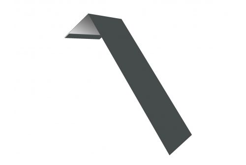 Планка лобовая/околооконная простая 190х50 0,45 PE с пленкой RAL 7005 мышино-серый | Металлобаза Волхонка