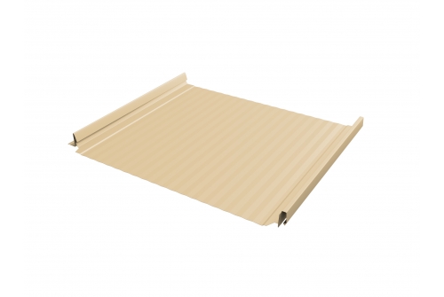 Кликфальц Pro Gofr 0,45 PE с пленкой на замках RAL 1014 слоновая кость | Металлобаза Волхонка