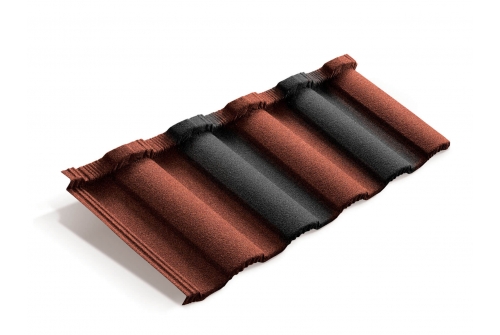 Лист Metrotile MetroRoman красно-черный | Металлобаза Волхонка
