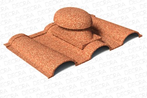 Вентилятор санитарный и подкровельный AeroDek Firenze терракота | Металлобаза Волхонка